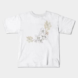 Vintage, aesthetic, cottagecore, fashion, love, romantic, soft aesthetic, flowers, sky, positivity, good vibes, music, fashion, art, artsy, unique, gifts Kids T-Shirt